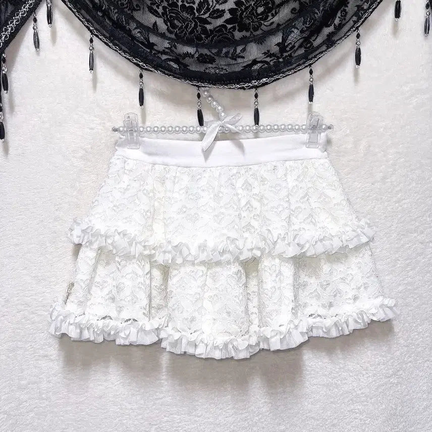 [BUNJANG] Roni Romantic Gal Lace Frill Tutu Skirt / roni 로니 로맨틱갸루 로걀 달천 레이스프릴 스커트 튜튜 캉캉 핀터