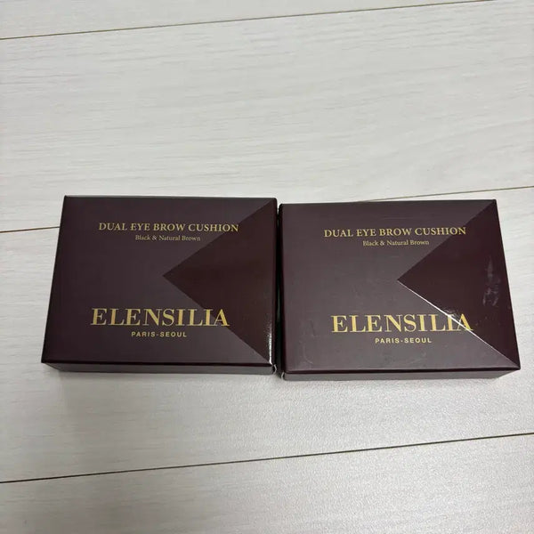 [BUNJANG] Ellensila Dual Eyebrow Cushion Black & Natural Brown / 엘렌실라 듀얼 아이브로우 눈썹 쿠션 블랙 & 내추럴 브라운