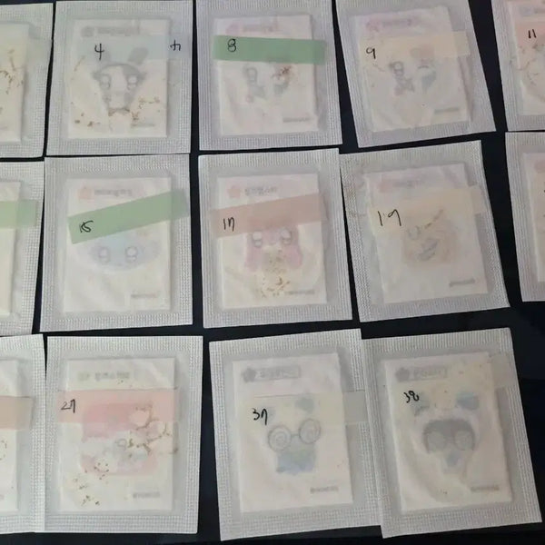 [BUNJANG] Hoohoo Lee 14 Types Bundle Stickers / 후후이 띠부씰 14종 일괄 개별 판매