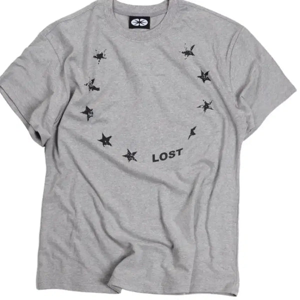 [BUNJANG] ERTR Star Lost T-Shirt Small Fit Grey / 이알티알 스타 로스트 티셔츠 스몰 핏 그레이