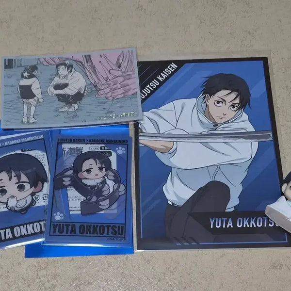 [BUNJANG] Jujutsu Kaisen Yuta Okkotsu Maneki-neko Clear Card, Postcard, Onemutan Bundle Set / 주술회전 옷코츠 유타 마네키네코 클리어 카드 엽서 메모리얼 오네무탄 일괄