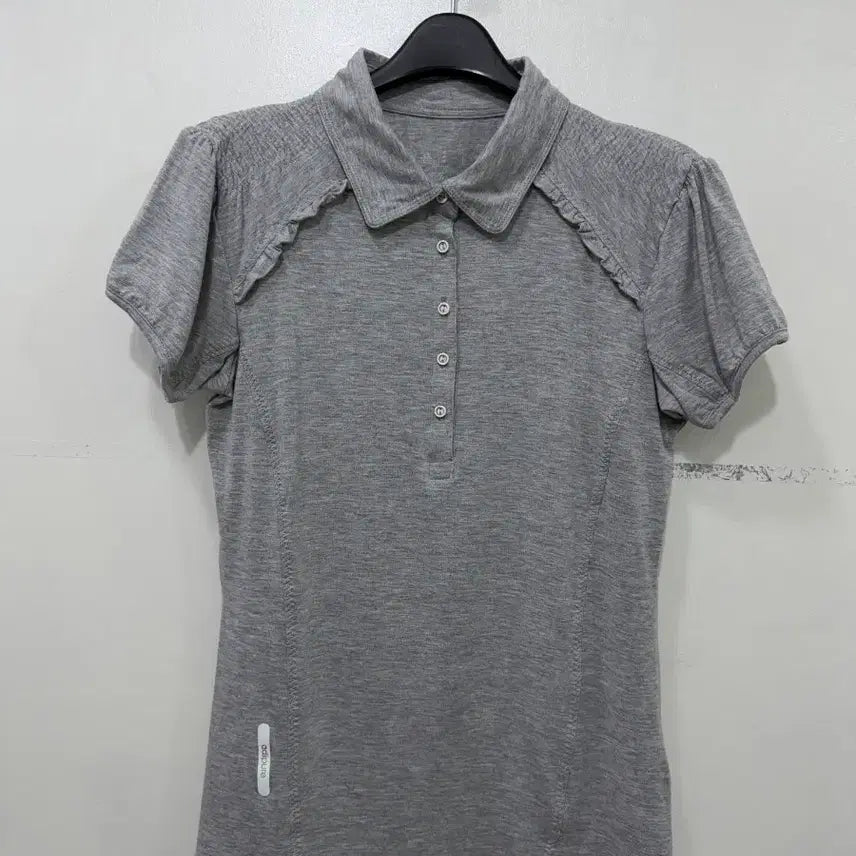 [BUNJANG] Adidas Women's Short Sleeve Golf Wear - Grey / 아디다스 여성 반팔 골프웨어 그레이