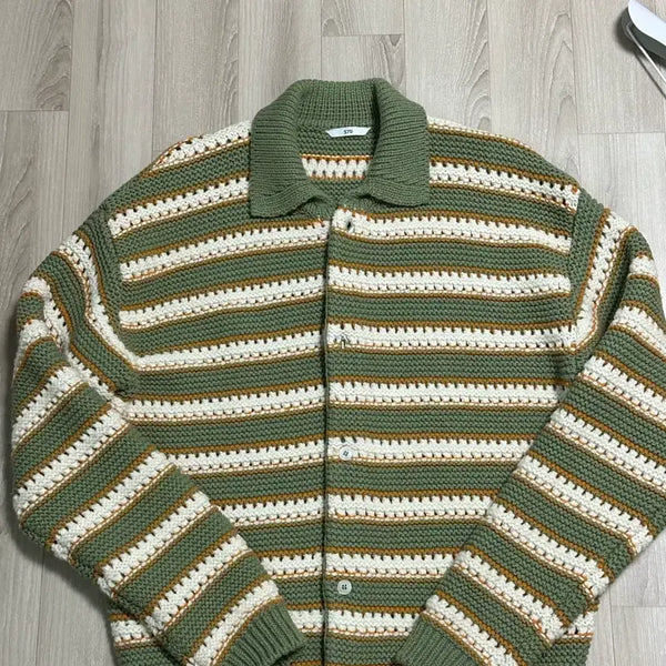 [BUNJANG] STU Cardigan Olive Green M / Stu 가디건 올리브그린