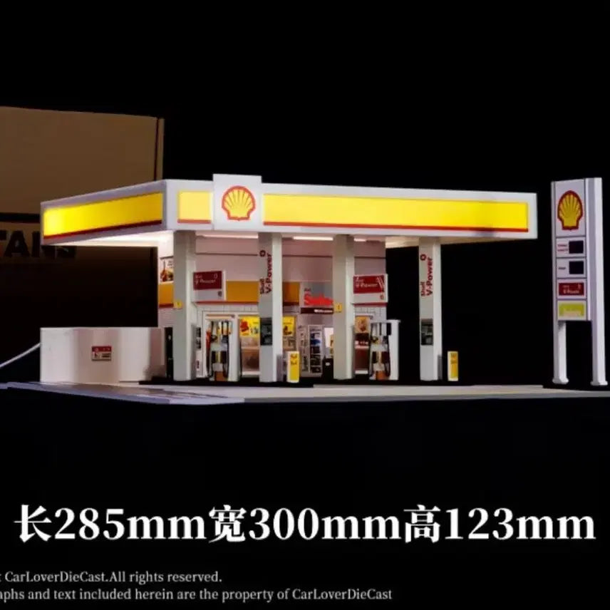[BUNJANG] 1:64 Scale Gas Station Diorama Miniature / 1:64 주유소 디오라마 미니지티 bbr