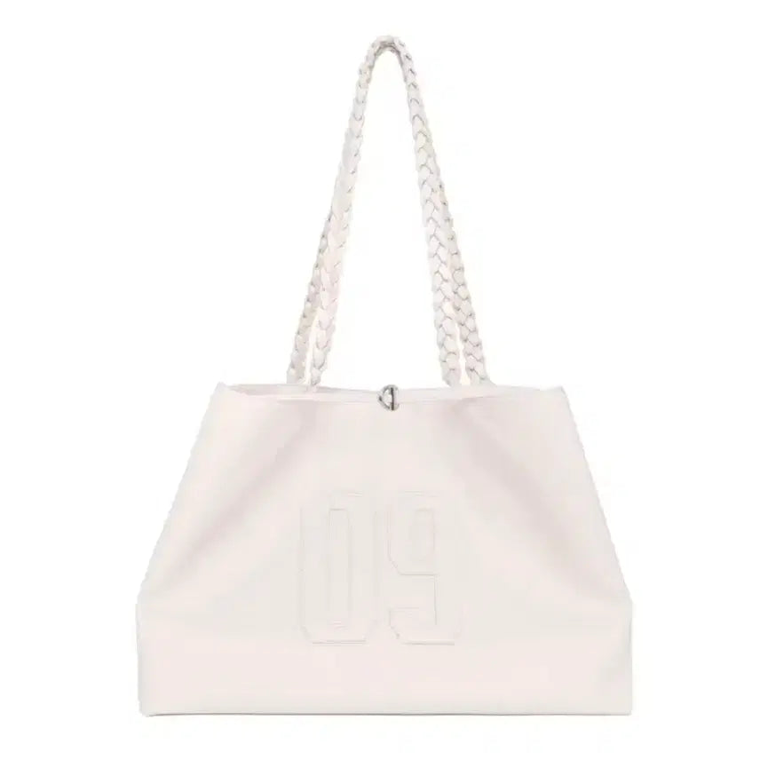 [BUNJANG] Clyshir 09 Numbering Leather Tote Bag Pink / 클리시어 09 넘버링 레더백 토트백 핑크