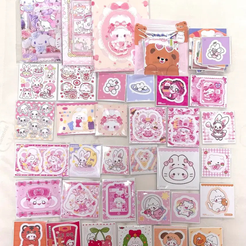 [BUNJANG] Sanrio Water Envelope Set with Bonus Stationery / [특판] 소장용 포용 6배 1만박