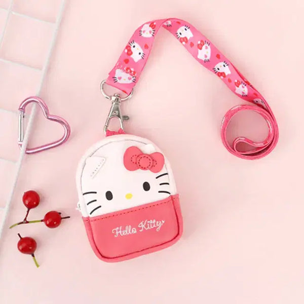 [BUNJANG] Hello Kitty Earphone Necklace Pouch Keychain / 헬로키티 이어폰 목걸이 파우치 키링