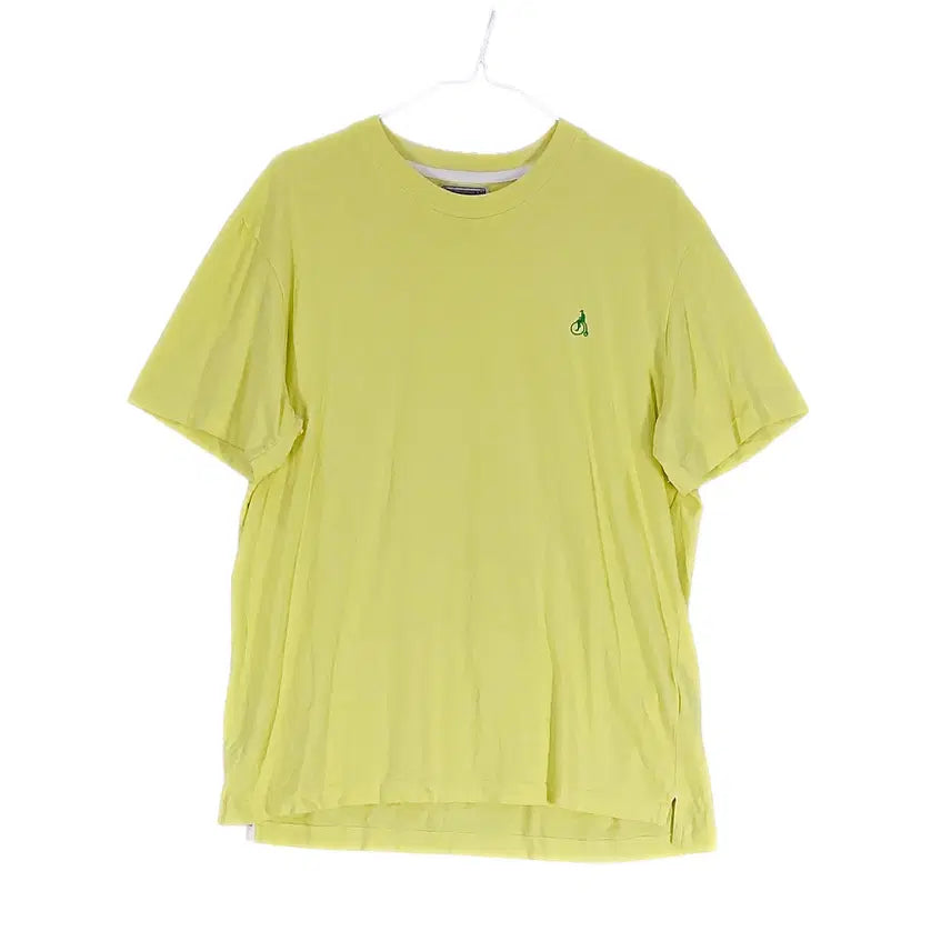 [BUNJANG] Beanpole Men's Casual Short-Sleeve T-Shirt Yellow L (100) / 빈폴 남성 꾸안꾸 반팔티 100 최신상품 옐로우 00636