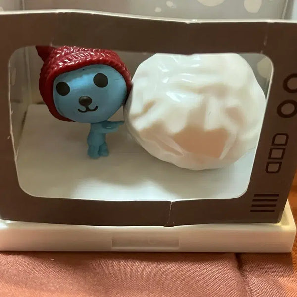 [BUNJANG] Qoo Classic Strap Keychain Figure Snowman / 쿠우 고전 스트랩 키링 피규어 눈사람