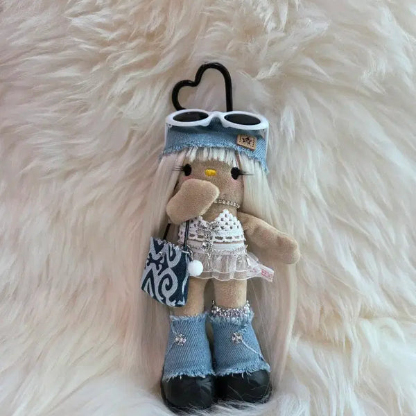 [BUNJANG] Hello Kitty Custom Long Legs Kitty Plush Doll / 헬로키티 커스텀 롱다리키티 인형
