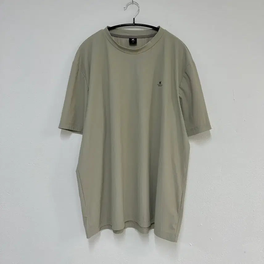 [BUNJANG] Millet Basic Short Sleeve T-shirt Beige / 밀레 골프 베이직 반팔 티셔츠