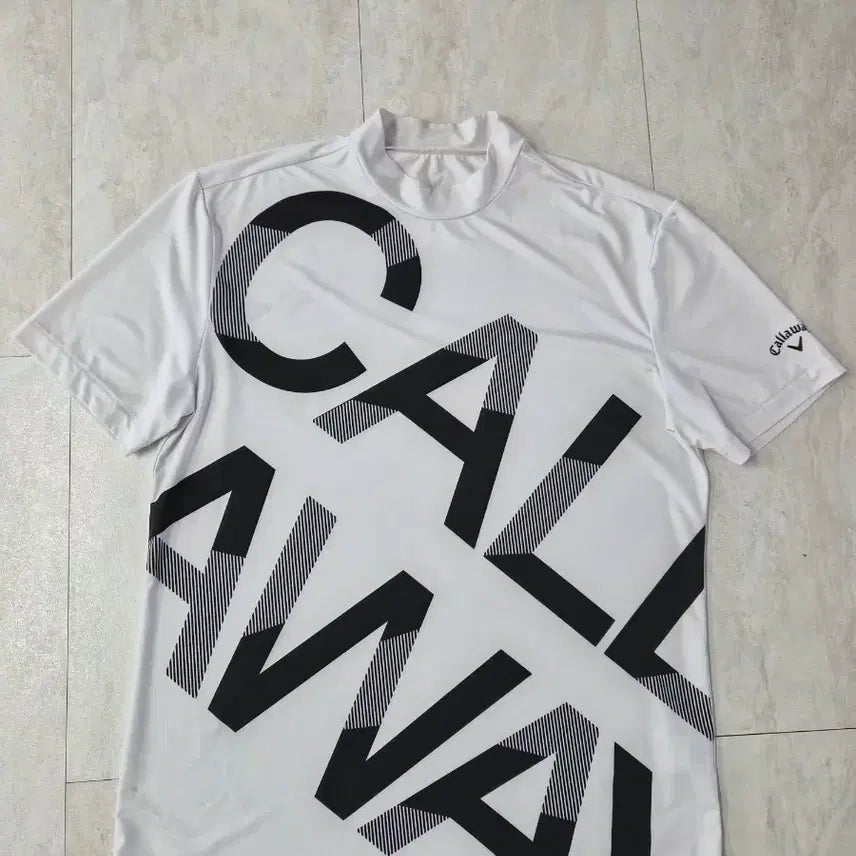 [BUNJANG] Callaway Men's Golf T-Shirt Size 110 White Lettering / 남성 캘러웨이 골프 티셔츠 110