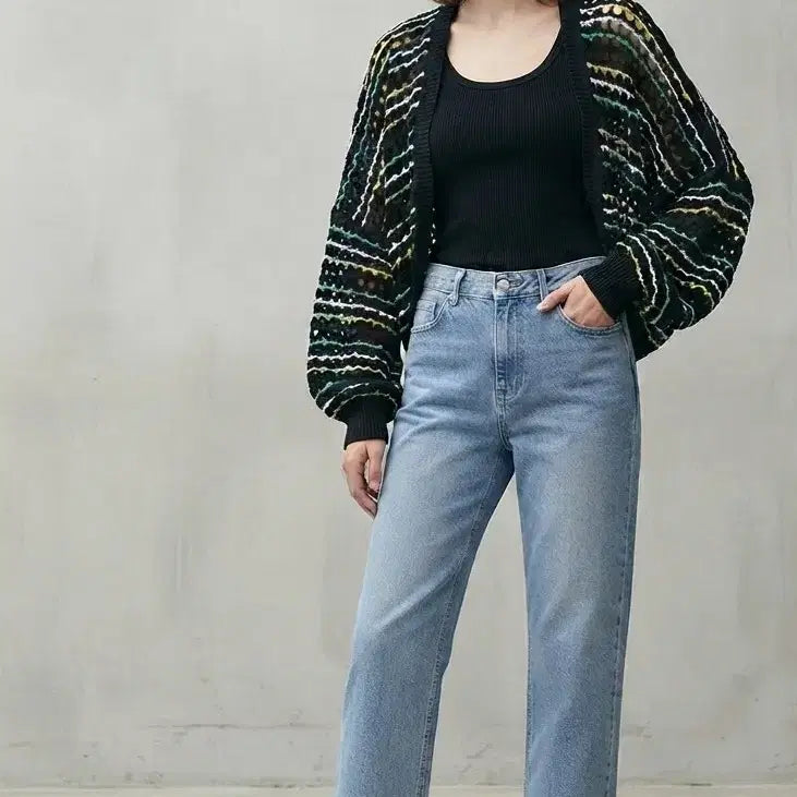 [BUNJANG] SJYP Natural Bolero Cardigan / SJYP 네이그런 볼레로 가디건