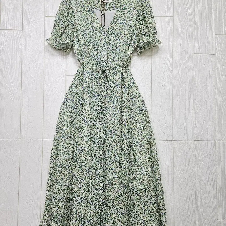 [BUNJANG] Shirred Hem Chiffon Dress / 밑단쭈그리 쉬폰원피스