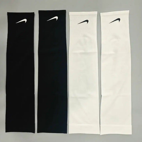[BUNJANG] Nike Arm Sleeves Black/White Set / 나이키 팔토시 블랙/화이트