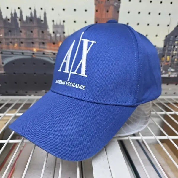 [BUNJANG] Armani Exchange Blue Cotton Baseball Cap / 아르마니익스체인지 볼캡 블루 야구모자 (공용.프리) KH50
