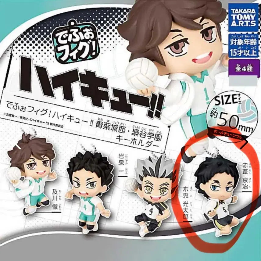 [BUNJANG] Haikyuu!! Deformed Gacha Keyring Figure Akaashi / 하이큐 데포피그 데포르메 가챠 키링 피규어 아카아시