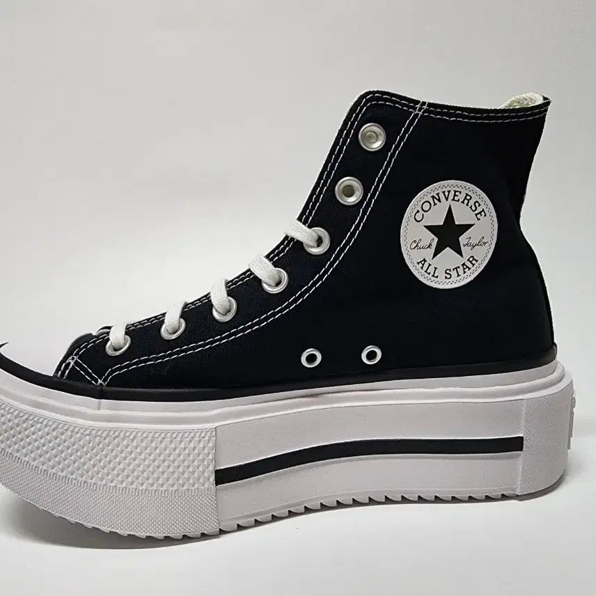 [BUNJANG] Converse Chuck Taylor All Star Lift Double Stack High Top Black / 컨버스 올스타 리프트 더블 스택 하이 블랙 250 새제품
