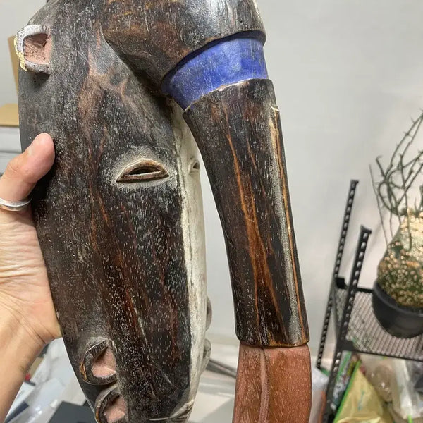 [BUNJANG] African Wooden Mask - Bird Design / 아프리카 가면
