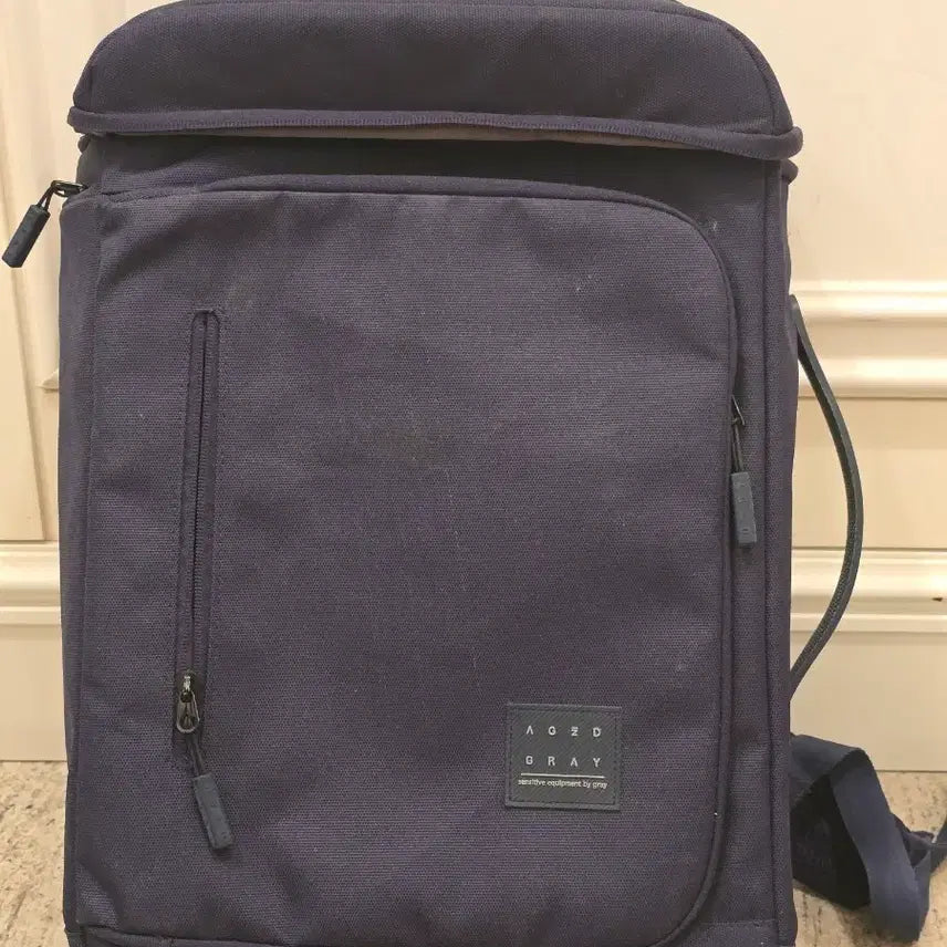 [BUNJANG] Aged Gray AG07FBE Navy Backpack / 에이지드 그레이 네이비 백팩