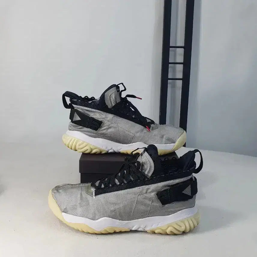 [BUNJANG] Nike Jordan Proto React Metallic Silver Black / 나이키 조던 프로토 리액트 메탈릭실버  블랙 280