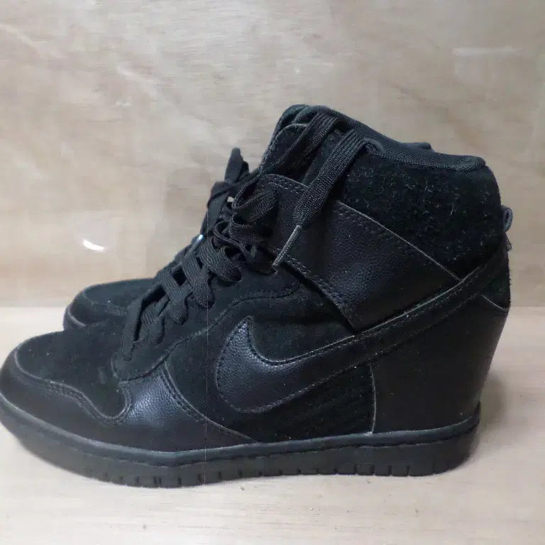 [BUNJANG] Nike Dunk Wedge Triple Black Sneakers / 후루룩구제2 240 나이키 덩크 웨지 트리플 블랙 운동화 260710