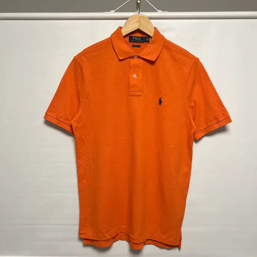 [BUNJANG] Polo Ralph Lauren Classic Fit Orange Short Sleeve Polo Shirt S / [QR정품/S] 폴로 랄프로렌 클래식핏 주황 PK카라티 반팔