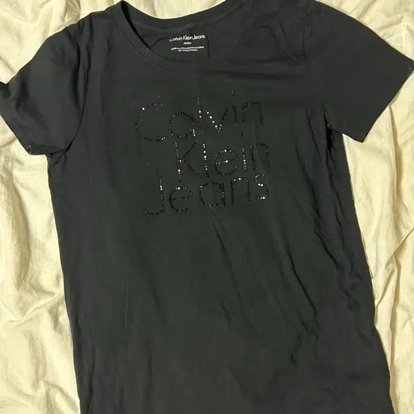 [BUNJANG] Calvin Klein Cubic T-Shirt / 캘빈클라인 큐빅 반팔티