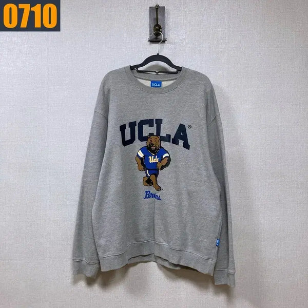[BUNJANG] Vintage UCLA Grey Sweatshirt / 100 UCLA 빈티지 회색 베어 맨투맨
