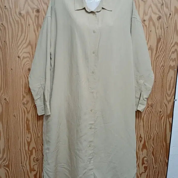 [BUNJANG] Uniqlo Linen Blend Rayon Dress / 유니클로 린넨 배색 레이온 원피스