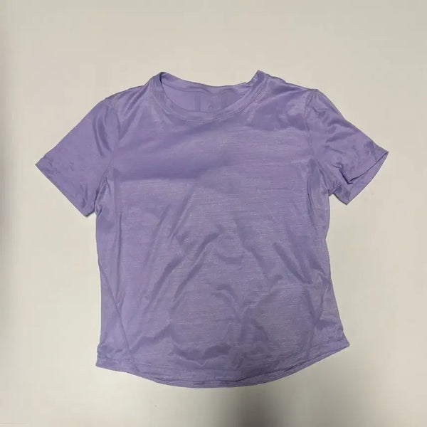[BUNJANG] Mulawear Nylon Blend Functional Short Sleeve T-Shirt - Light Purple / 여성 뮬라웨어 나일론 혼방 기능성 반팔 티셔츠 6 연보라