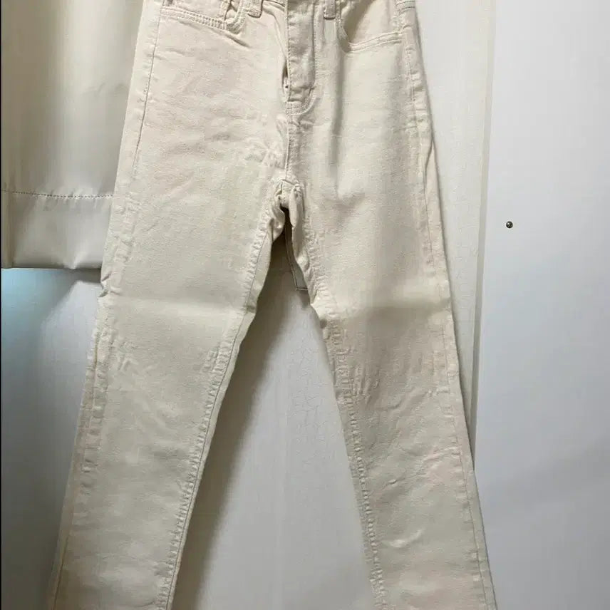 [BUNJANG] Beige Banding Straight Leg Pants / 베이지 밴딩 일자바지