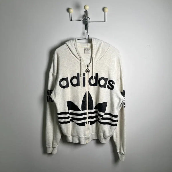 [BUNJANG] Adidas Vintage Big Trefoil Hoodie Zip-up / ADIDAS 아디다스 빈티지 빅트레포일 후드집업