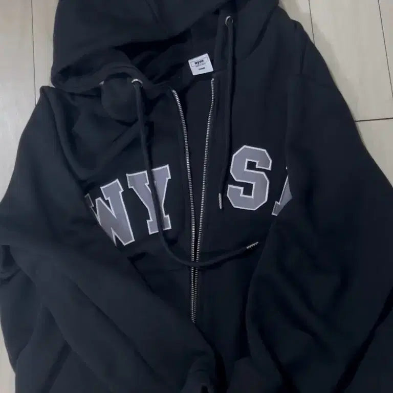 [BUNJANG] Wise Hooded Zip-up Sweatshirt Size S / 와이즈 후드집업