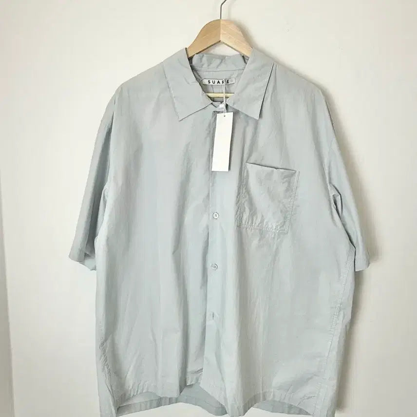 [BUNJANG] Suare Short Sleeve Shirt Sky XL / 수아레 반팔 셔츠 스카이