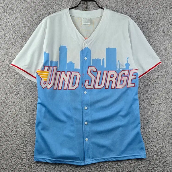 [BUNJANG] Promotional Baseball Jersey Sky Blue/White (M) / 프로모셔널 베이스볼 져지 ( M ) / 12889