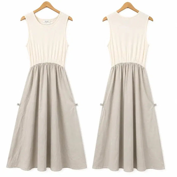 [BUNJANG] S-M Layered Sleeveless Dress / 새상품) 여S-M 나시 레이어드 원피스