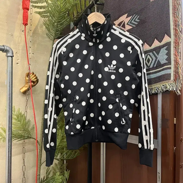 [BUNJANG] Adidas Now I'm Young Dot Firebird Track Top Jersey / 아디다스 나우아임영 도트 땡땡이 파이어버드 트랙탑 져지 #csz0168