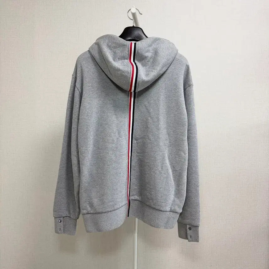 [BUNJANG] Thom Browne Back Tricolor Hoodie Grey / [S급/5] 톰브라운 백삼선 후드티 그레이
