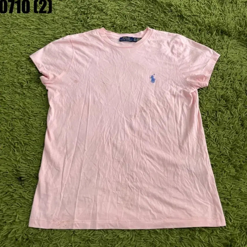 [BUNJANG] Polo Ralph Lauren Pink Short Sleeve T-Shirt / 폴로 랄프로렌 핑크 반팔티