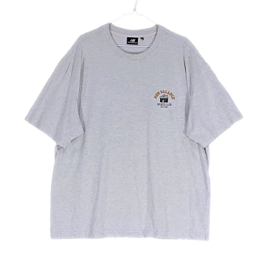 [BUNJANG] New Balance Men's Melange Sporty Loose Fit Short Sleeve T-Shirt (Size 110) / 뉴발란스 남성 스포티한 루즈핏 반팔티 110 최신상품 멜란지 00638
