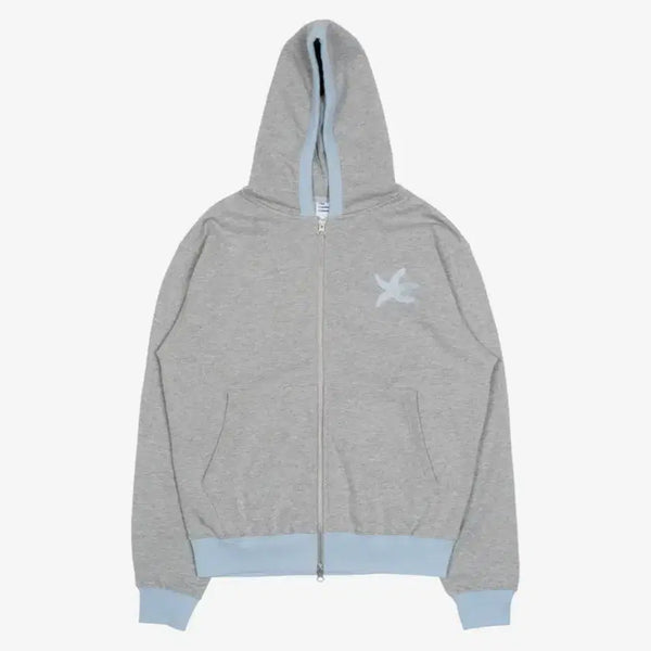 [BUNJANG] The Coldest Moment Line Hooded Zip-Up Hoodie (Size M) / 더콜디스트모먼트 line hooded zip-up 후드집업