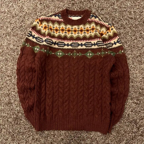 [BUNJANG] Levi's Nordic Pattern Knit Sweater / M 리바이스 노르딕 패턴 니트 스웨터