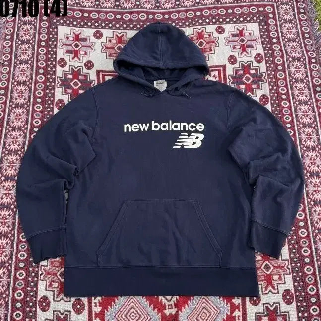 [BUNJANG] New Balance Hooded Sweatshirt Navy XL / 뉴발란스 후드티 네이비 XL 0710