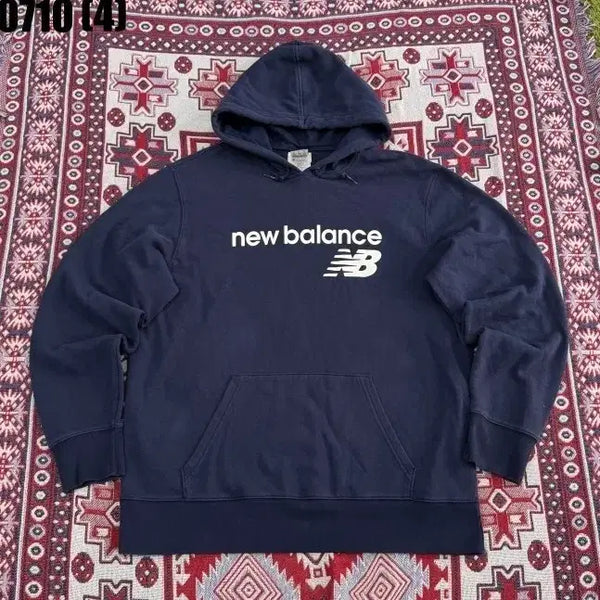 [BUNJANG] New Balance Hooded Sweatshirt Navy XL / 뉴발란스 후드티 네이비 XL 0710