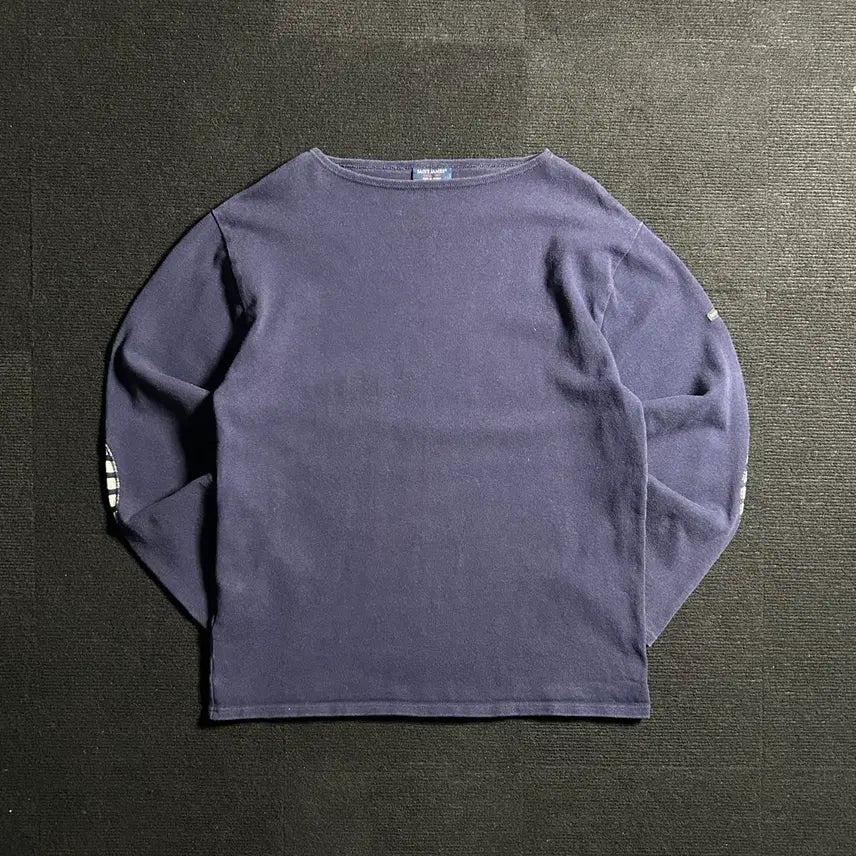[BUNJANG] Saint James Navy Arm Patch Long Sleeve / 세인트제임스 네이비 암패치 롱슬리브