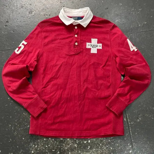 [BUNJANG] Polo 95 Swiss Rugby Polo Shirt / 95 폴로 스위스 럭비 카라티