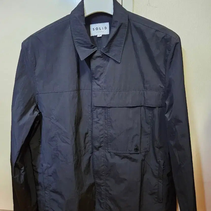 [BUNJANG] Solid Homme Nylon Shirt Coach Jacket Size 50 / 50사이즈) 솔리드 옴므 나일론 셔츠 코치 자켓