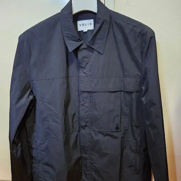 [BUNJANG] Solid Homme Nylon Shirt Coach Jacket Size 50 / 50사이즈) 솔리드 옴므 나일론 셔츠 코치 자켓