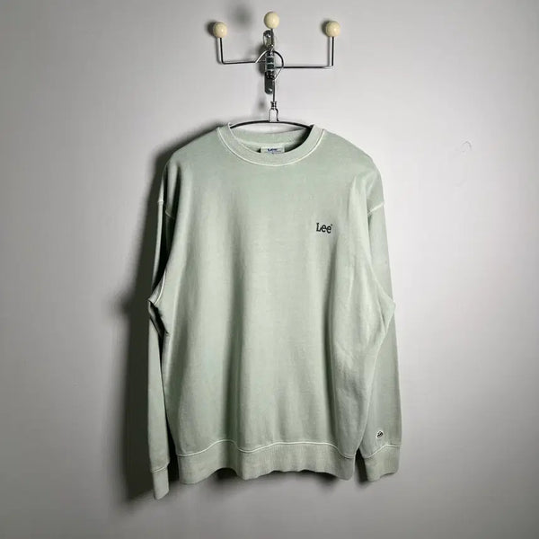 [BUNJANG] Lee Pistachio Mint Cotton Sweatshirt M / Lee 리 피스타치오 민트 코튼 맨투맨 M